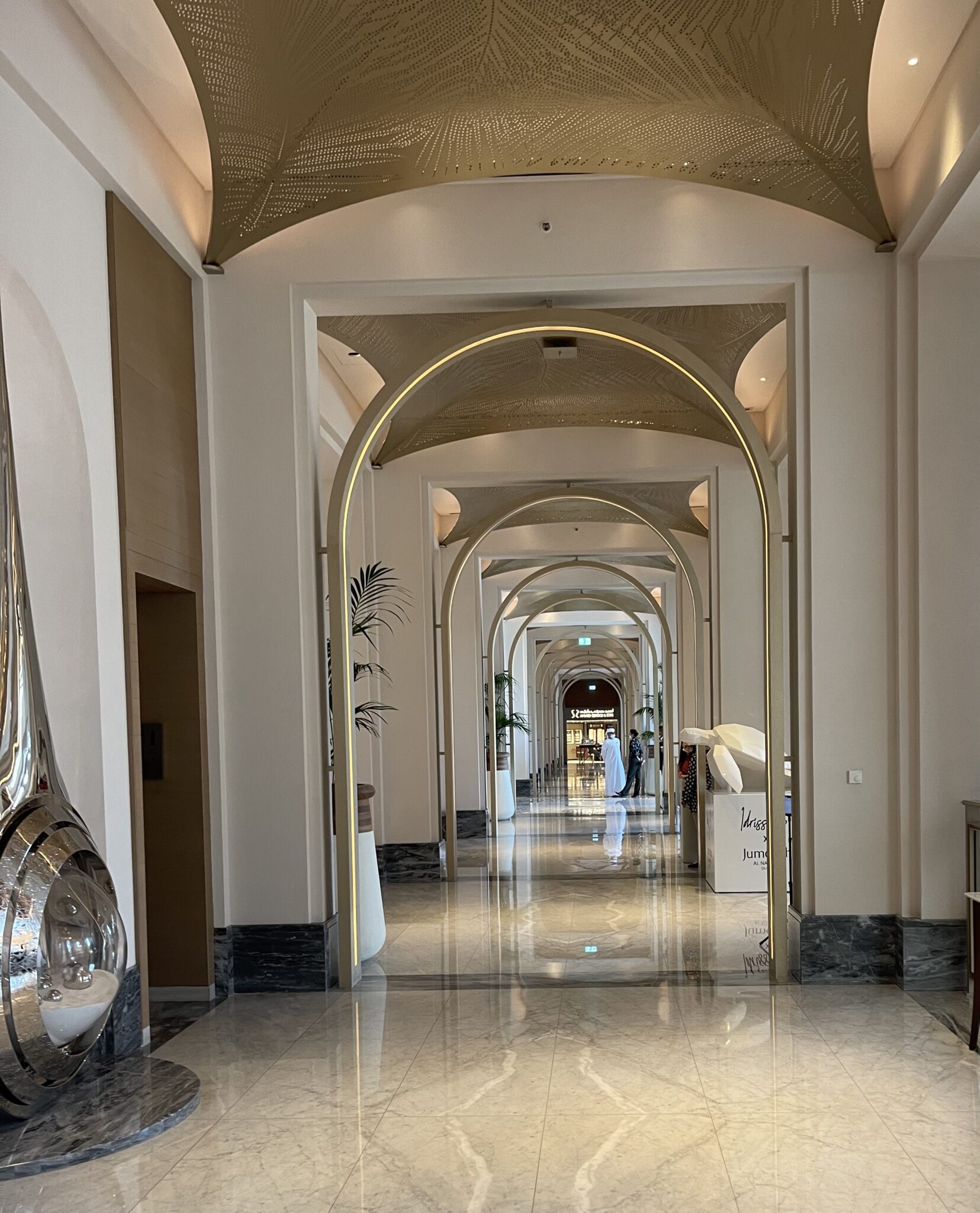 Interior walkway and architecture at Jumeirah Al Naseem, Madinat Jumeirah